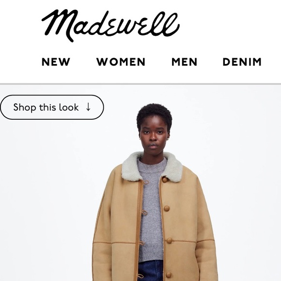 Eddie Bauer Tan Shearling Coat - Picture 7 of 11